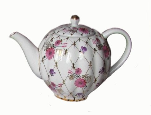 Lomonosov Porcelain Tulip Teapot Golden Net 20 oz/600 ml