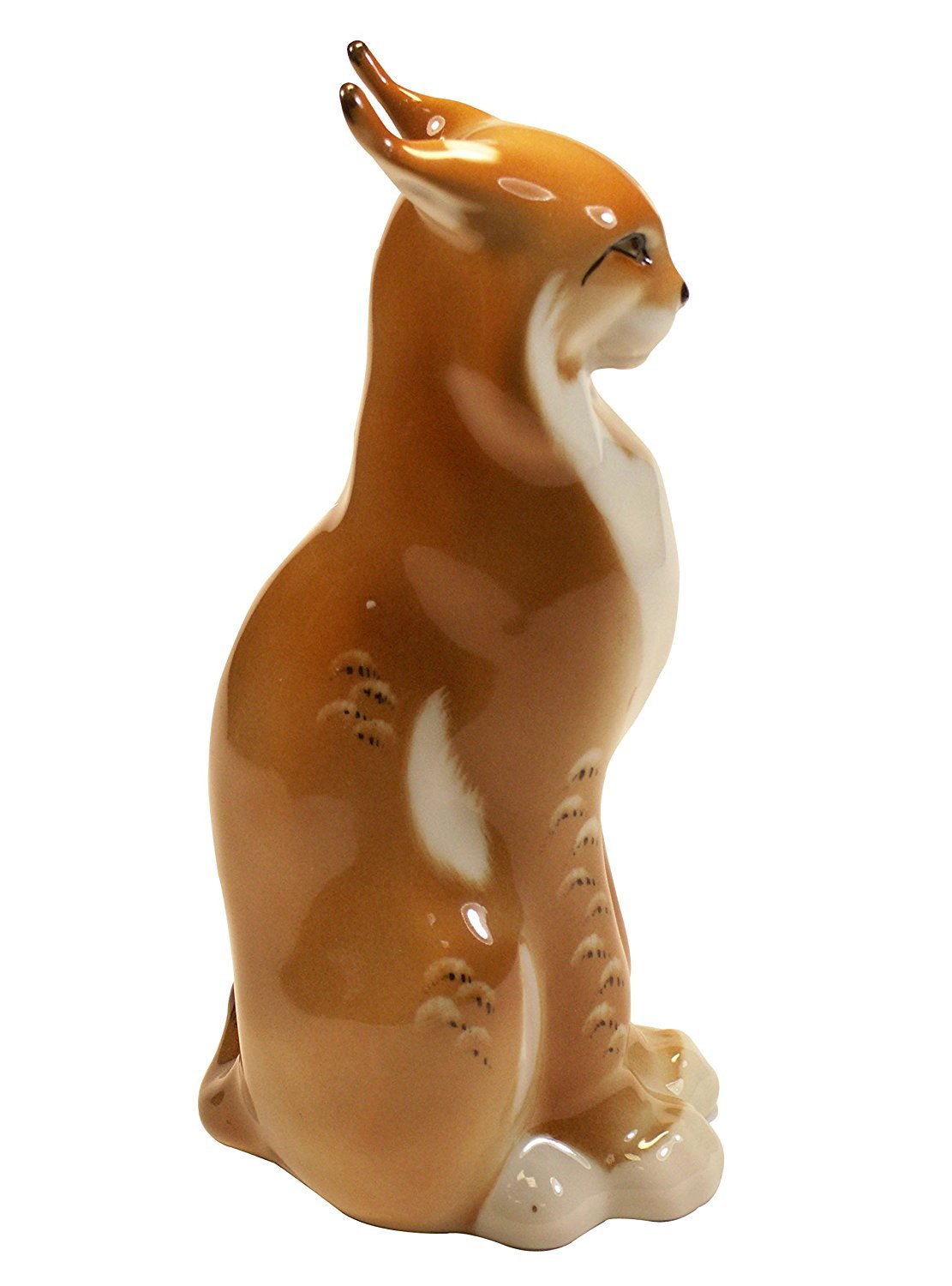 Lynx Bobcat Lomonosov Porcelain Collectible Figurine