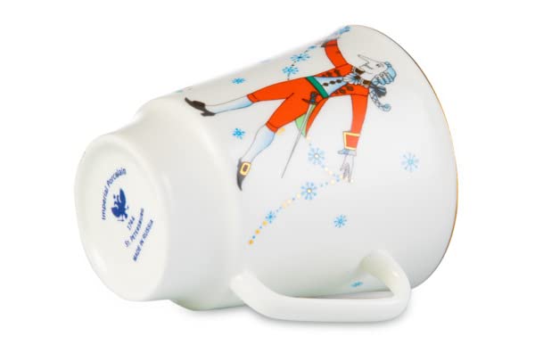 Lomonosov Porcelain Tea Set Cup, Saucer and Cake Plate Ballet Nutcracker 5.6 fl.oz/165 ml