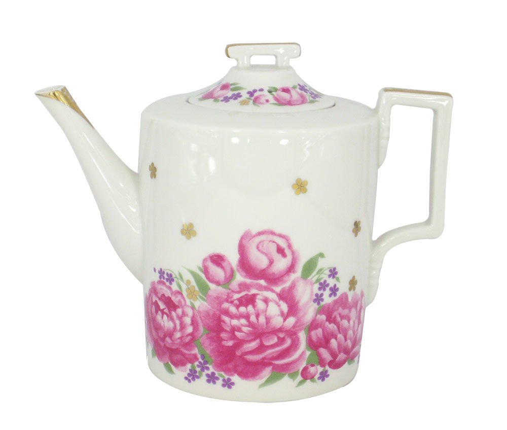 Lomonosov Porcelain Teapot Romantic Date 20.3 fl.oz/600 ml