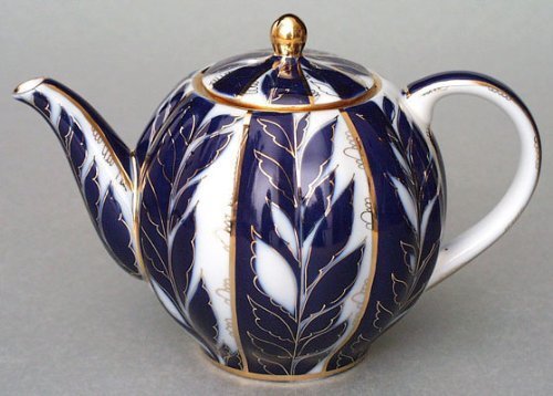Lomonosov Russia Lomonosov Porcelain 3 Cups Tea Pot 20 oz/600 ml Winter Night