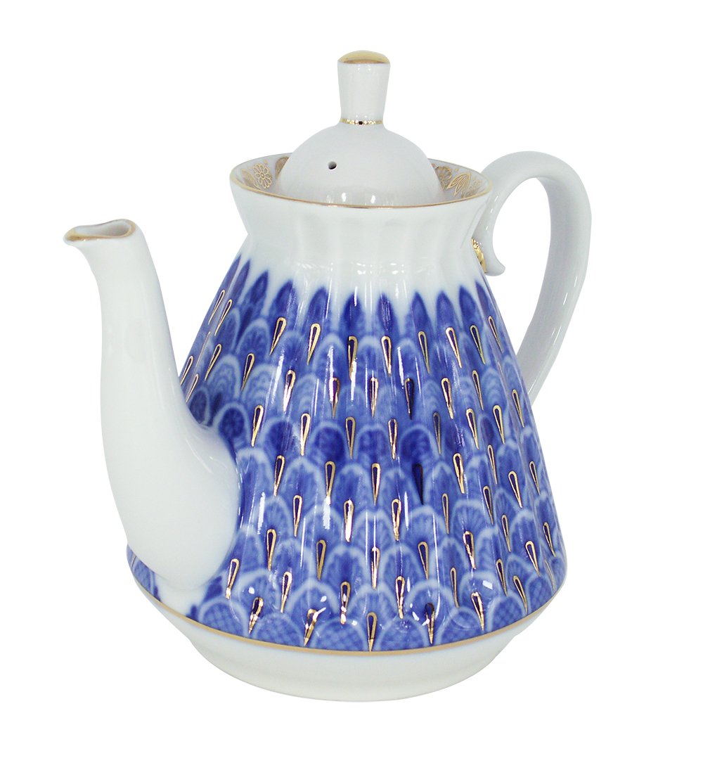 Lomonosov Porcelain Teapot Forget Me Not 3 cups
