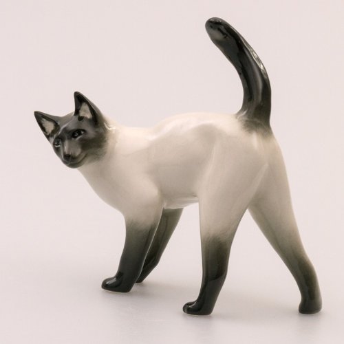Imperial / Lomonosov Porcelain Figurine Siamese Cat