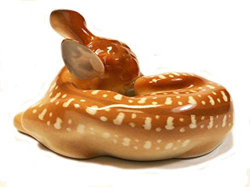 Fawn Baby Young Deer Sleeping Lomonosov Porcelain Figurine