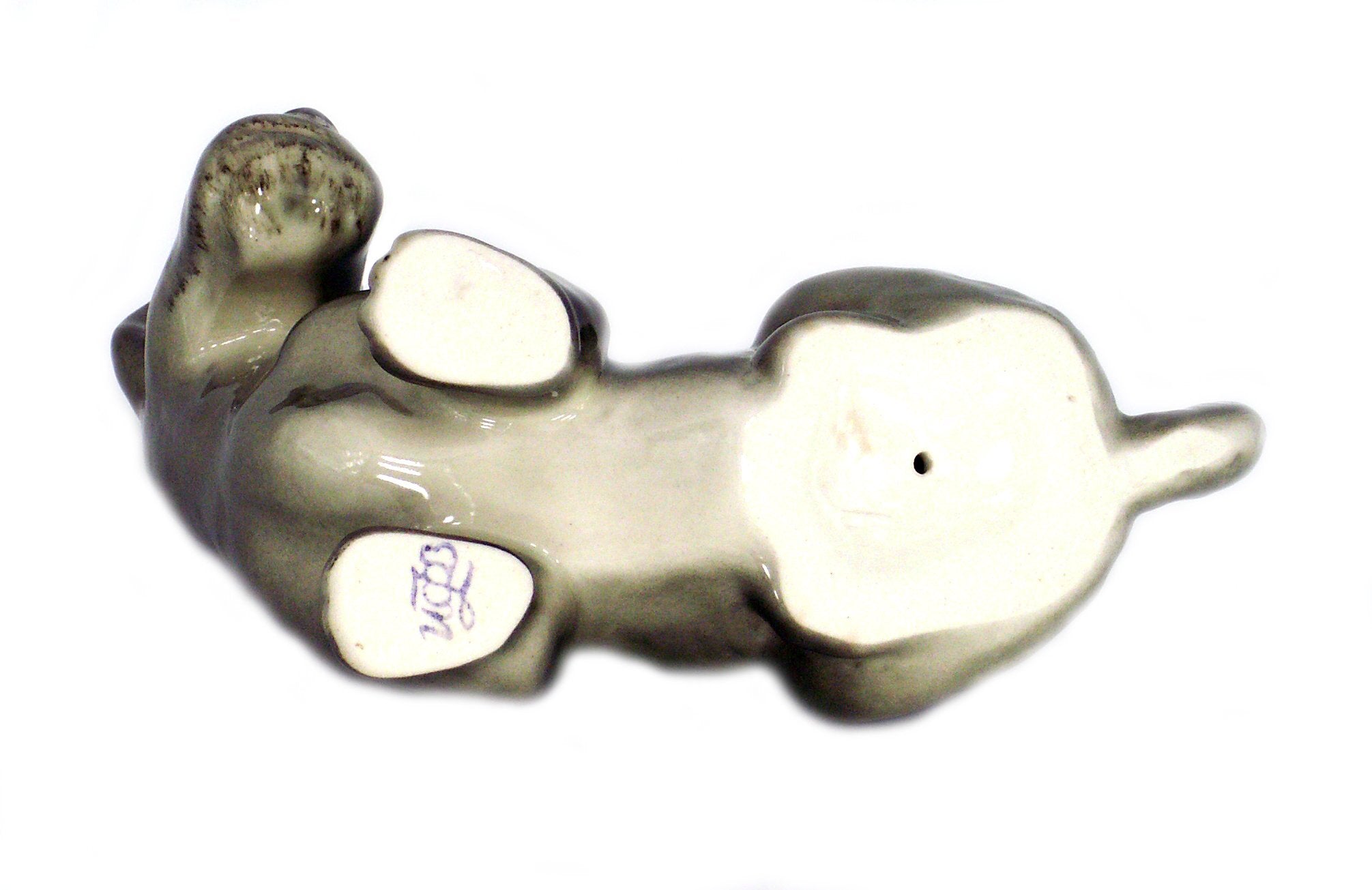 Scotty Dog Scottch Terrier Black Lomonosov Porcelain Collectible Figurine