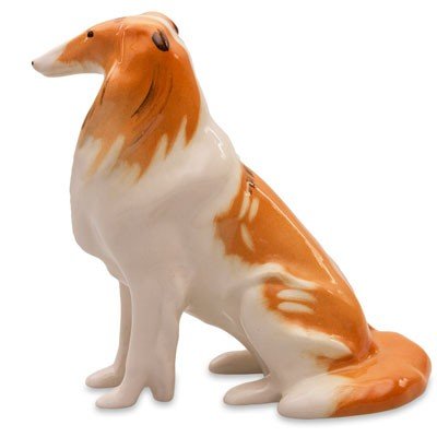 Imperial / Lomonosov Porcelain Figurine Collie Dog