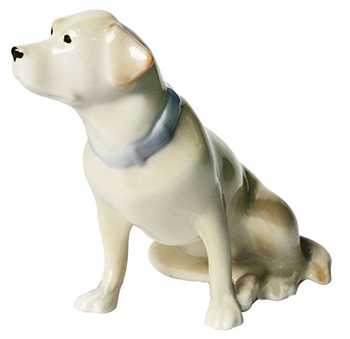 Labrador Retriever Dog Golden Lomonosov Porcelain Collectible Figurine