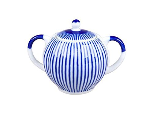 Lomonosov Porcelain Sugar Bowl 22 Karat Gold French Stripes 15 fl.oz/450 ml