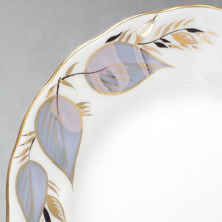 Lomomosov Porcelain Cake Salad Plate Moonlight