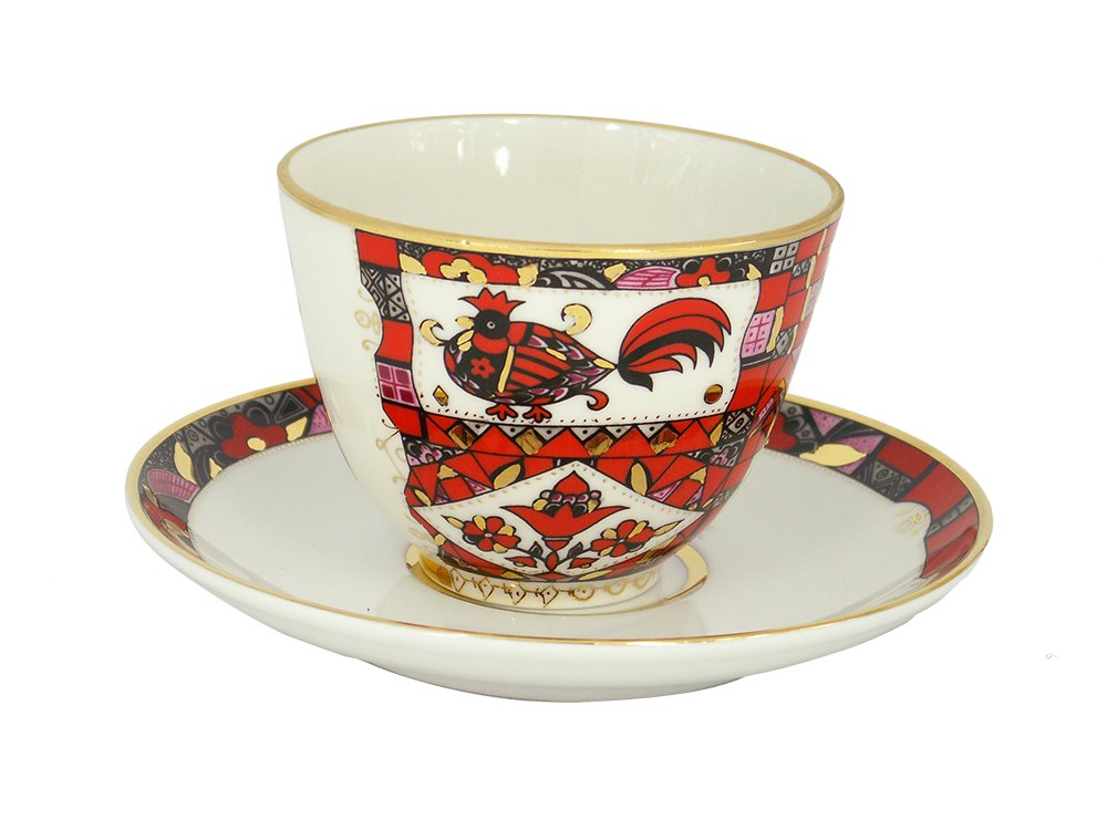 Imperial Lomonosov Porcelain Cup and Saucer Set Collection