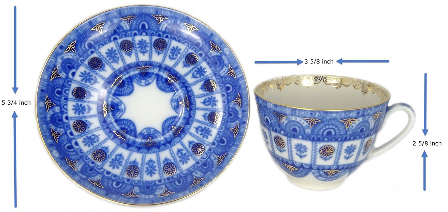 Imperial Lomonosov Porcelain Cup and Saucer Set Collection