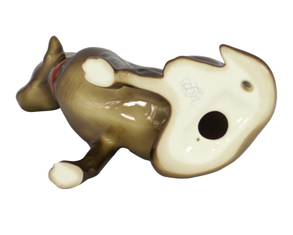 Labrador Retriever Dog Chocholate Colored Lomonosov Porcelain Collectible Figurine