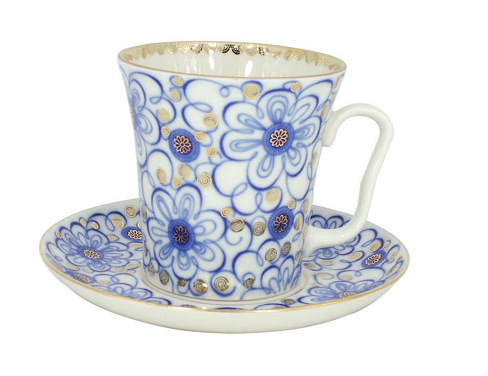 Lomonosov Imperial Porcelain Bindweed Drinkware Teaware Cups Collection