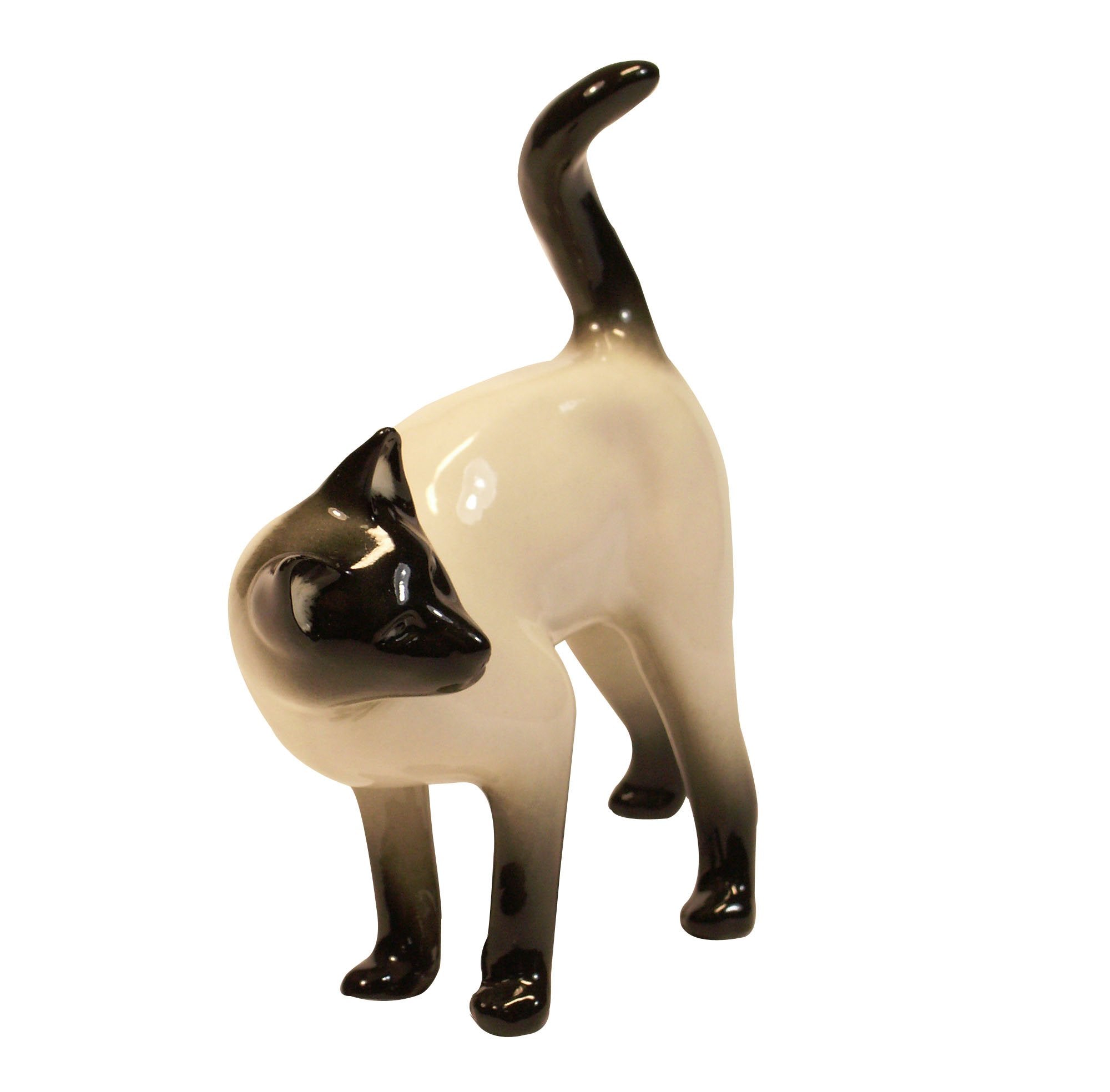Siamese Thai Cat Lomonosov Porcelain Figurine
