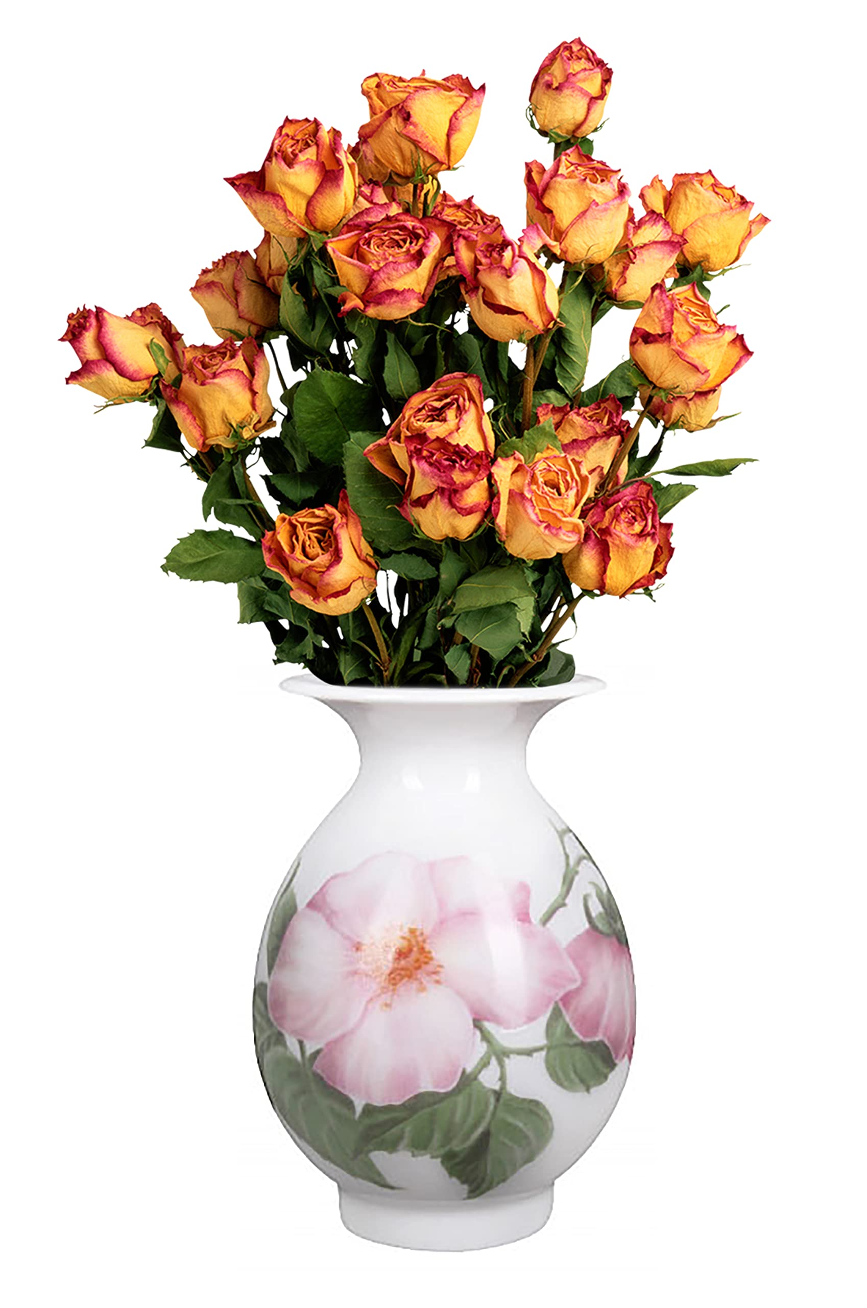 Lomonosov Porcelain Flower Vase Birch Wild Dog-Rose