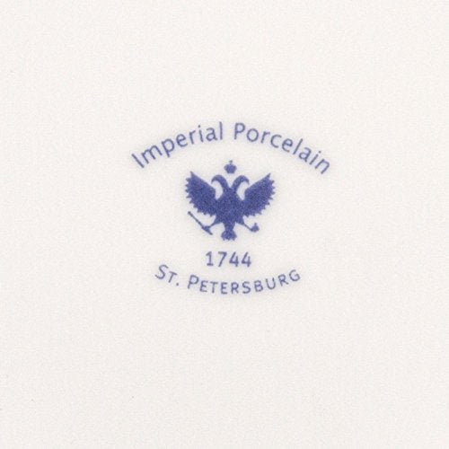 Cobalt Net Egg Cup. Imperial Porcelain Factory. 22k Gold