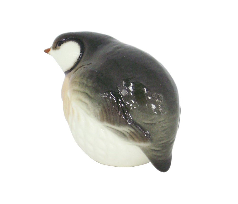 Stone Partridge Red Neck Bird Lomonosov Porcelain Collectible Figurine