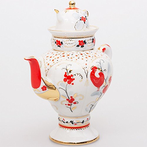 Imperial / Lomonosov Porcelain Brewing Teapot 'Traditional Motifs'