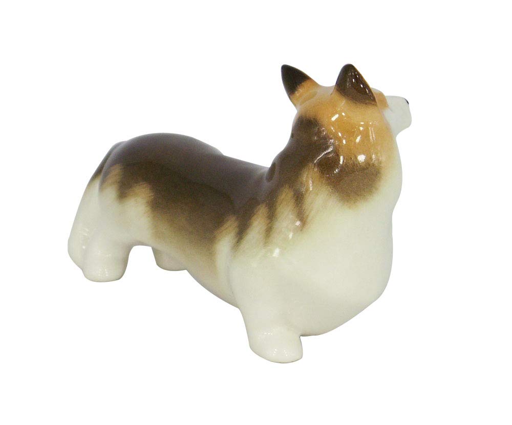 Welsh Corgi Dog Lomonosov Porcelain Figurine