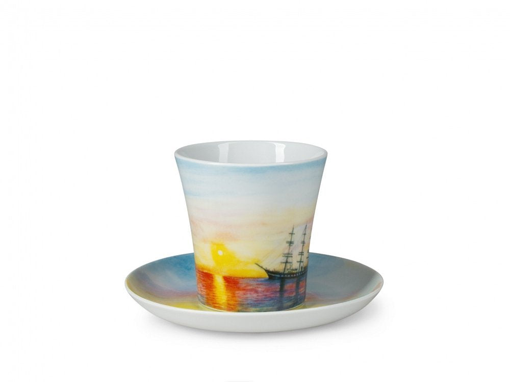 Legendary Warships Lomonosov Porcelain Coffee Mug Set 12.7 fl.oz Leningradskii-2