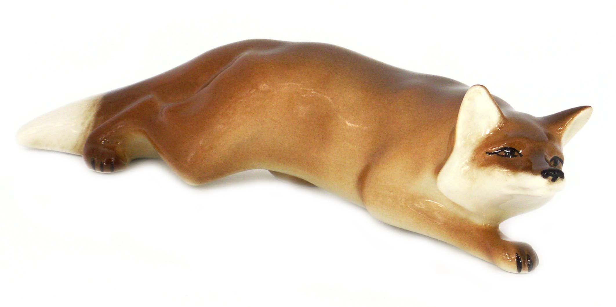 Red Fox Hunting Lomonosov Porcelain Collectible Figurine