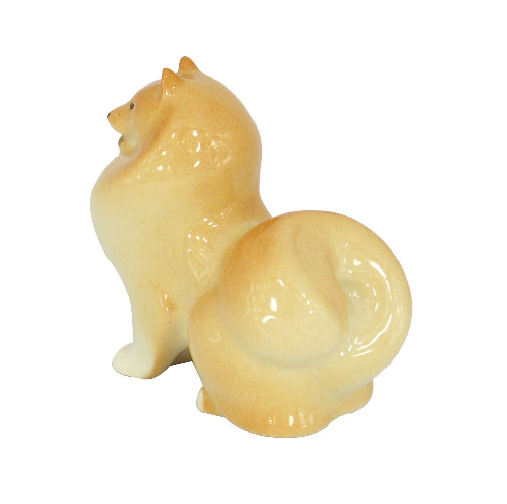 Dwarf-Spitz Pomeranian Dog Lomonosov Porcelain Collectible Figurine