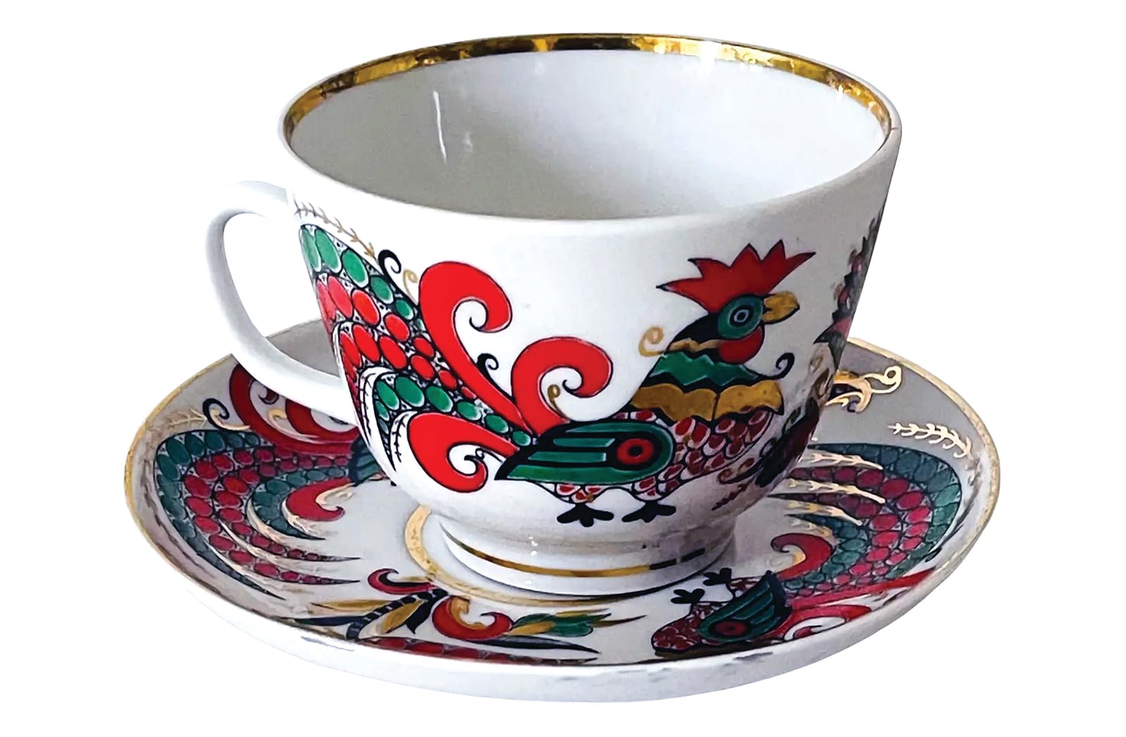 Imperial Lomonosov Porcelain Cup and Saucer Set Collection