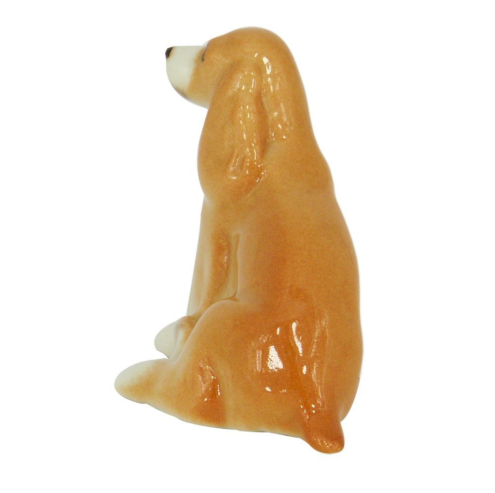 Cocker Spaniel Dog Tiny Lomonosov Porcelain Collectible Figurine