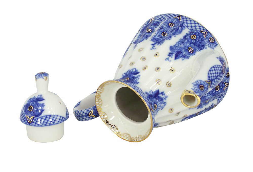 Lomonosov Porcelain Teapot Radiant Basket 5 Cup 25 ounces 750 milliliters