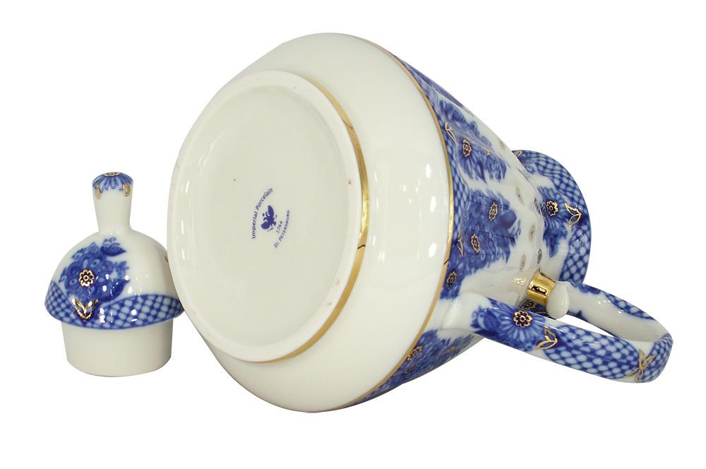 Lomonosov Porcelain Teapot Radiant Basket 5 Cup 25 ounces 750 milliliters