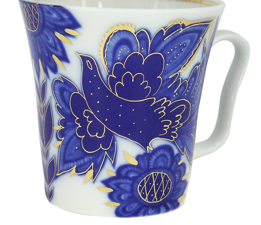 Lomonosov Porcelain Set Mug and Saucer 2pc Magic Firebird 12.7 fl.oz