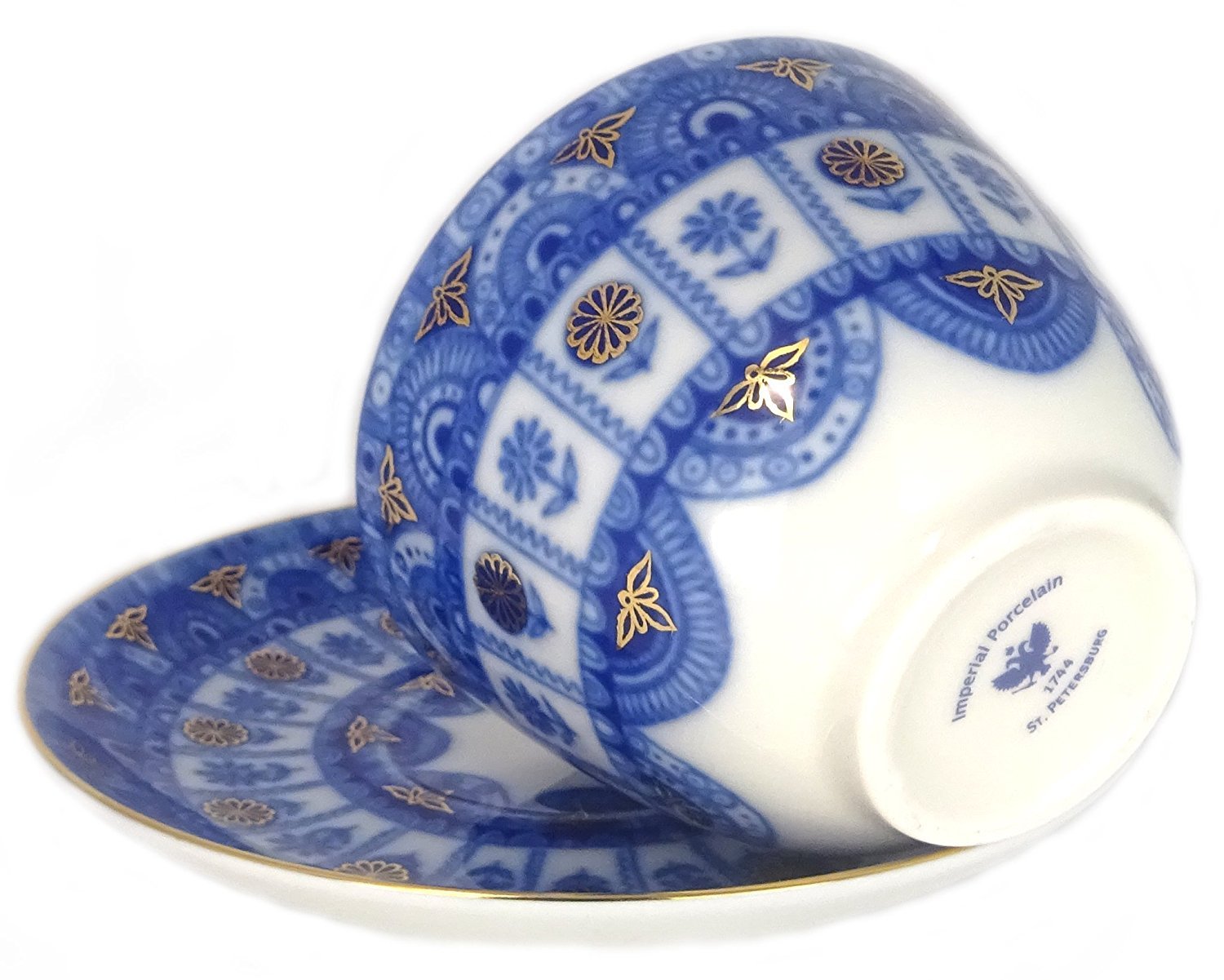 Imperial Lomonosov Porcelain Cup and Saucer Set Collection