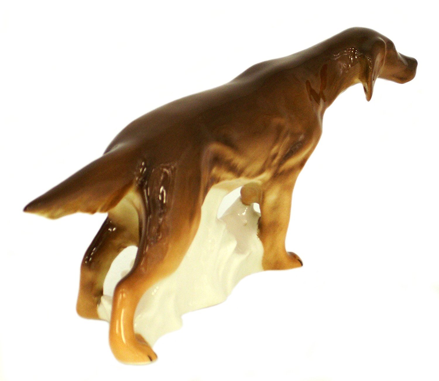 Irish Setter Brown Dog Hunting Lomonosov Porcelain Collectible Figurine