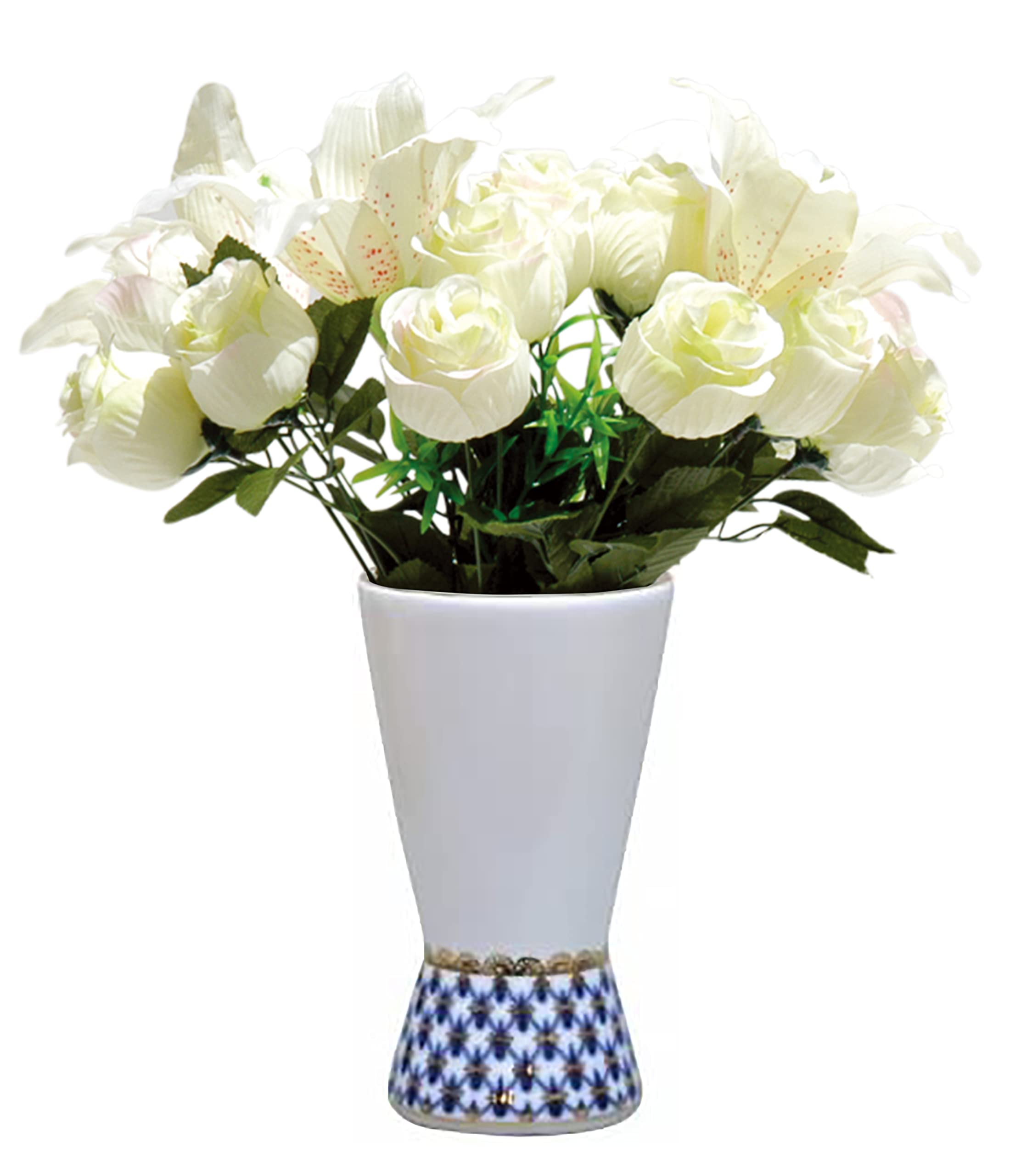 Lomonosov Porcelain Flower Vase Youth Cobalt Net