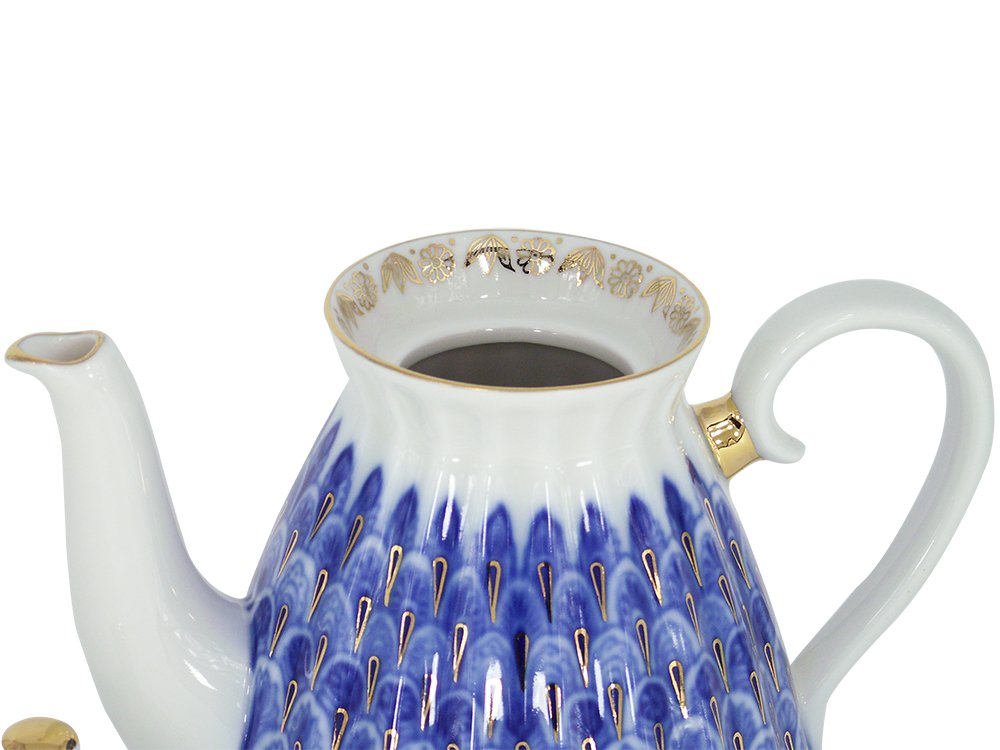 Lomonosov Porcelain Teapot Forget Me Not 3 cups