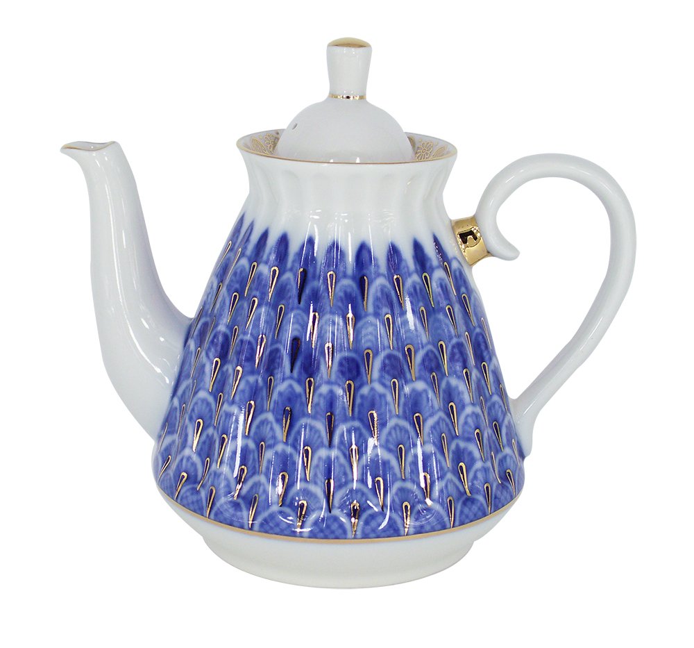 Lomonosov Porcelain Teapot Forget Me Not 3 cups