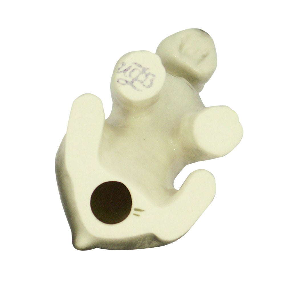 Schnauzer Miniature Sitting Dog Lomonosov Porcelain Collectible Figurine