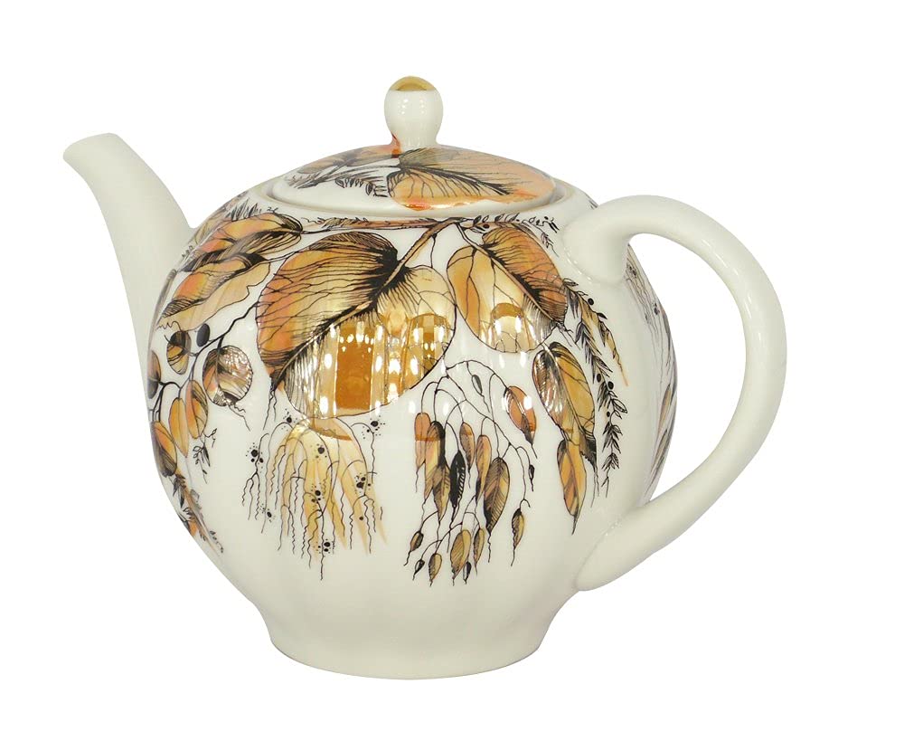 Lomonosov Porcelain Teapot Tulip My Garden 3-Cup 20 oz/600 ml