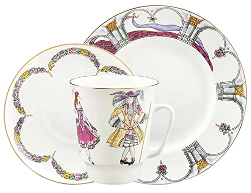 Lomonosov Porcelain Tea Set Cup, Saucer and Cake Ballet Sleeping Beauty (Tchaikovsky) 3pc