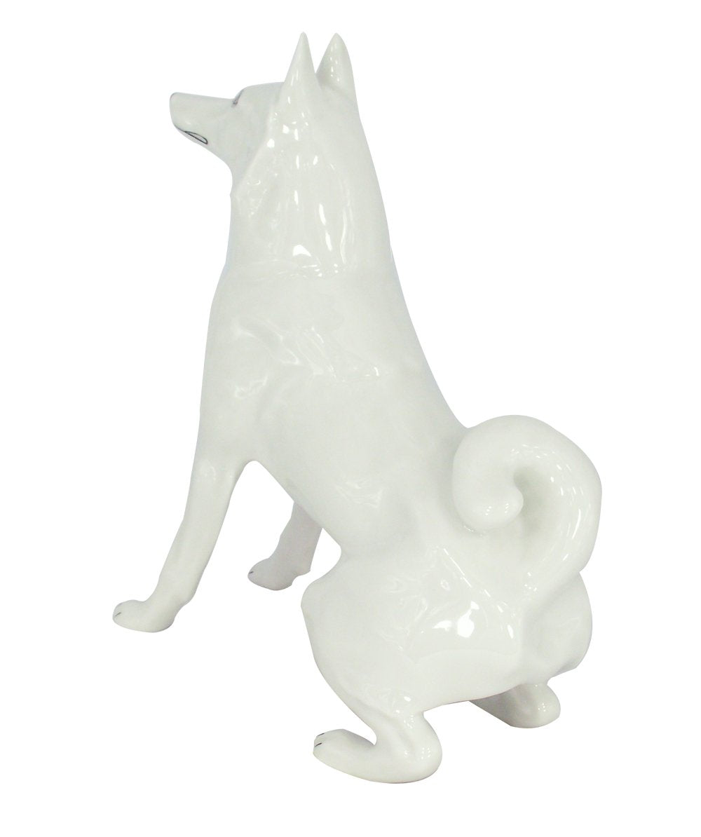 Husky Siberian Dog Lomonosov Porcelain Collectible Figurine