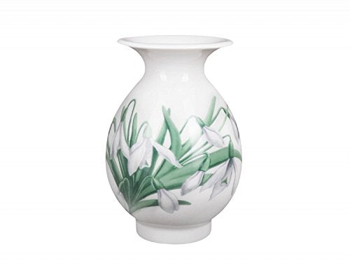 Lomonosov Porcelain Flower Vase Birch Spring Snowdrops