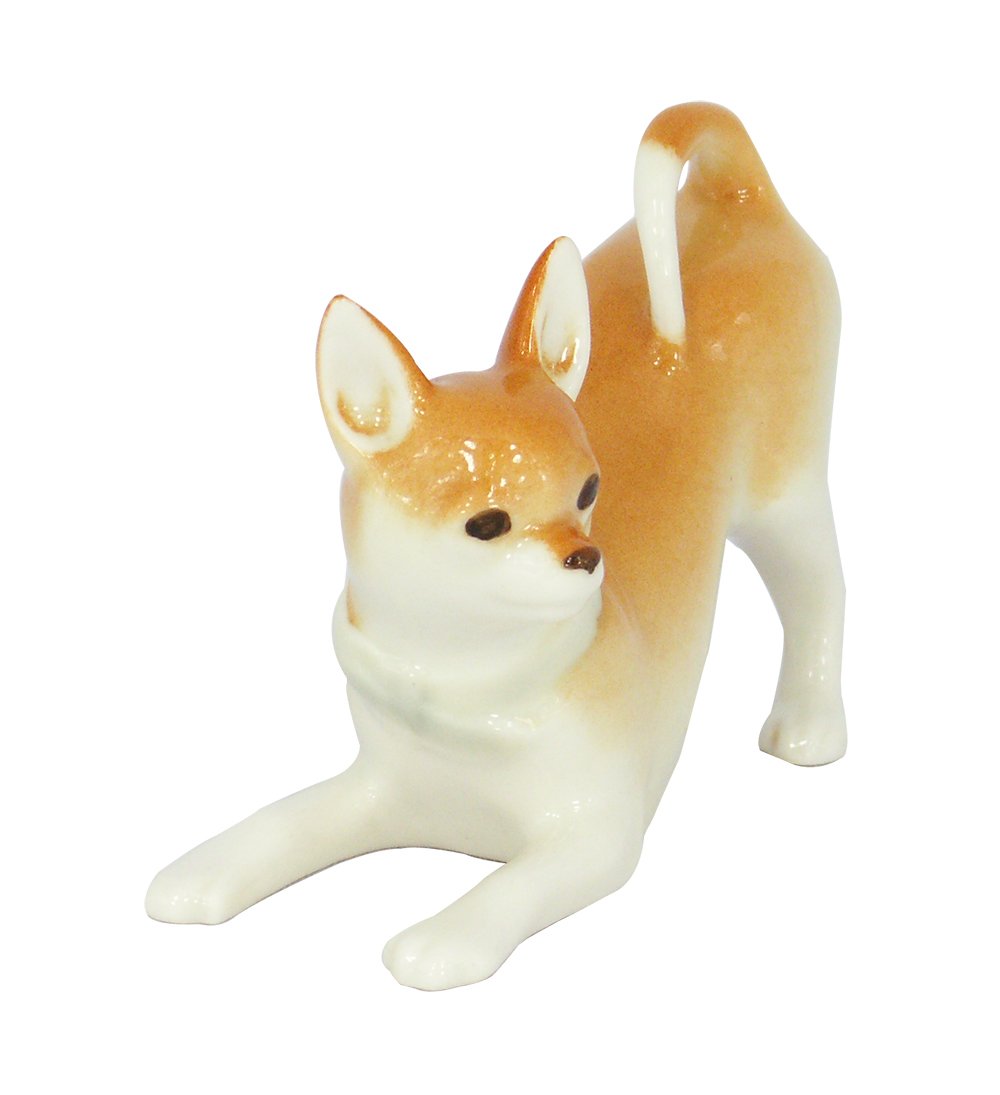 Chihuahua Dog Playing Lomonosov Porcelain Collectible Figurine