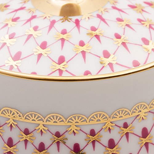 Imperial / Lomonosov Porcelain Sugar Bowl 'Net-blues'