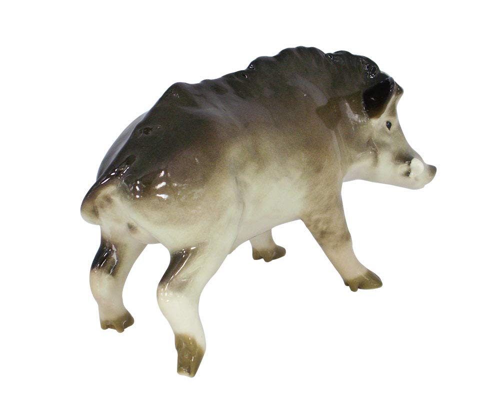 Tusker Wild Boar Pig Lomonosov Porcelain Figurine