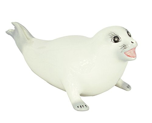 Baby Seal White Lomonosov Porcelain Collectible Figurine