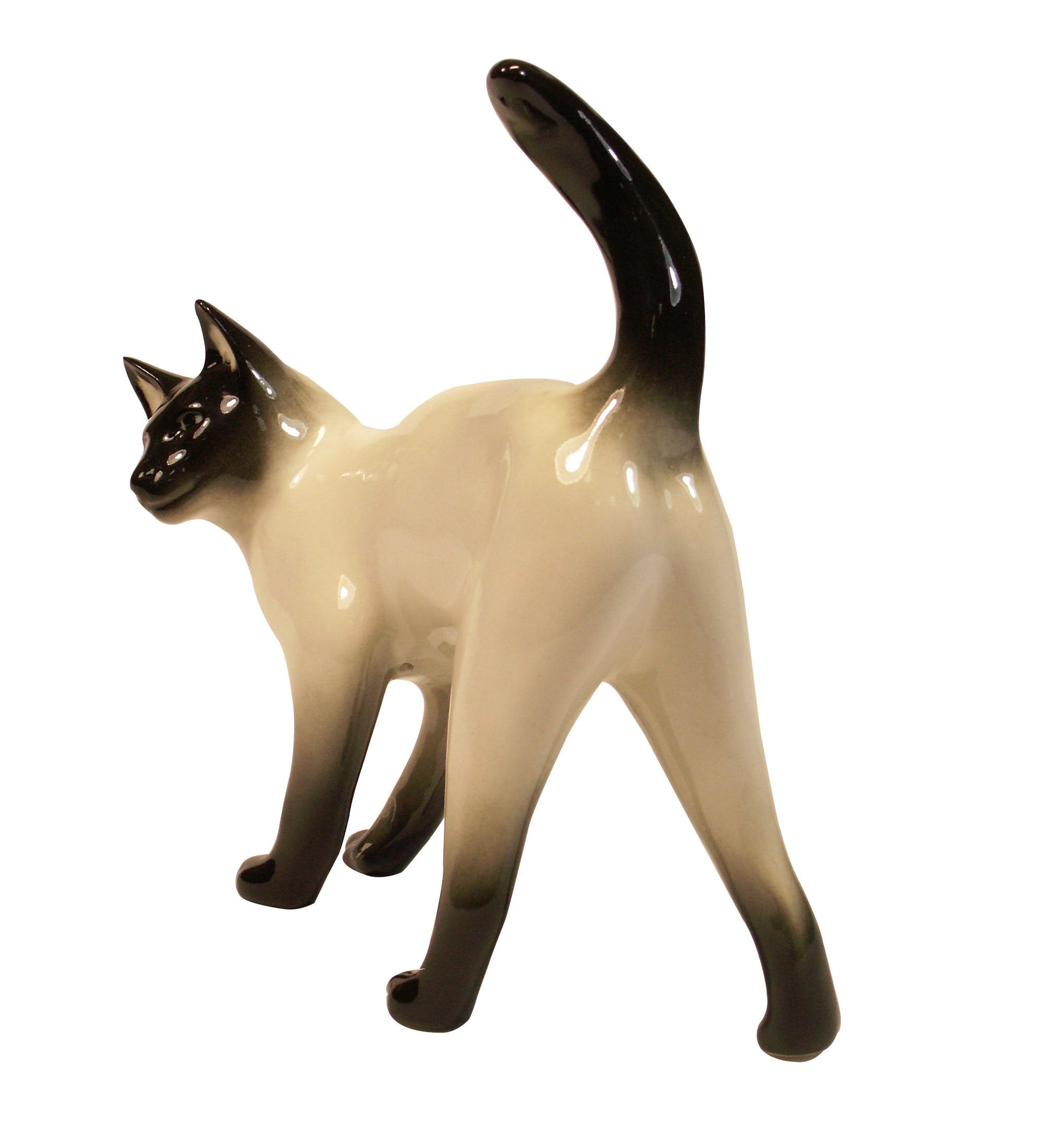 Siamese Thai Cat Lomonosov Porcelain Figurine