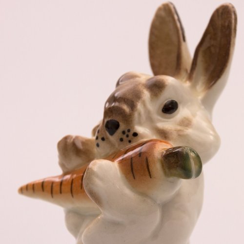 Imperial / Lomonosov Porcelain Figurine "Bunny with Carrot"
