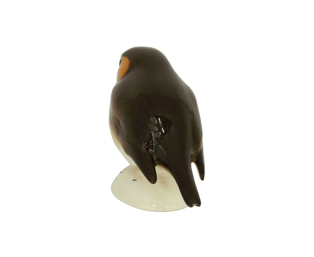 Robin Bird Small Lomonosov Porcelain Collectible Figurine