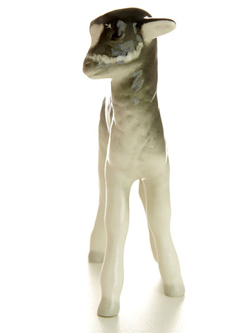 Lamb Standing Lomonosov Porcelain Collectible Figurine