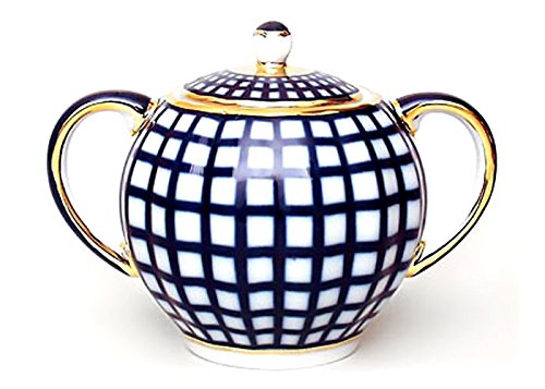 Lomonosov Porcelain Tea/Coffee Set 6/20 Cobalt Cell